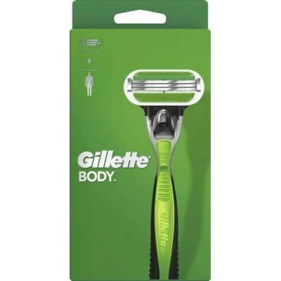 Gillette BODY Sikkerhedsskraber Sort, Grøn