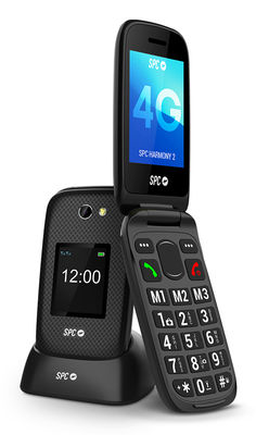 SPC Harmony 2 7,11 cm (2.8") 124,5 g Svart Seniortelefon