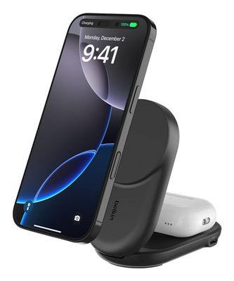 Belkin Qi2 Fitness tracker, Hovedtelefoner, Smartphone, SmartWatch Sort USB Trådløs opladning Hurtig opladning Indendørs
