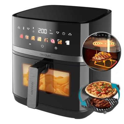 Cecotec Cecofry&Grill Duoheat 8000 Single 8 l Fristående 2200 W Varmluftsfritös Svart