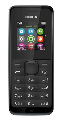 Nokia 105 3,56 cm (1.4") 70 g Svart Första mobiltelefon