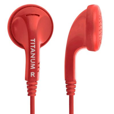 TITANUM TH108R hovedtelefoner/headset Ledningsført I ørerne Rød
