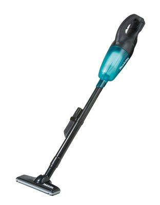 Makita DCL180ZB upprättstående dammsugare och elektrisk sopborste Skaftdammsugare, 2-i-1 Batteri Torr Utan påse 0,65 l Svart, Blå 3 Ah
