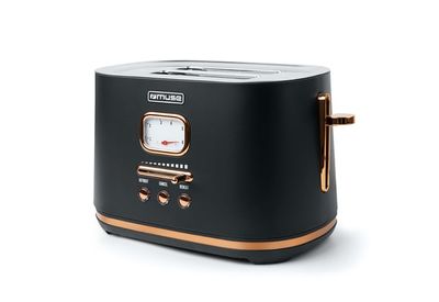 Muse MS-130 BC brödrostar 6 2 skivor 1000 W Svart, mässing