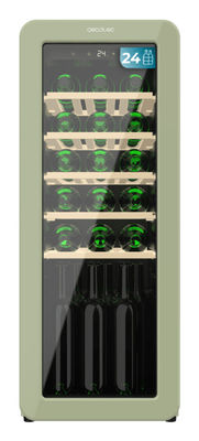 Cecotec Bolero GrandSommelier Origin 24 Hit Green Vin køleboks Fritstående Grøn 24 flaske(r)