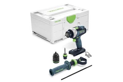 Festool QUADRIVE TDC 18/4 I-Basic 3600 RPM utan nyckel 1,9 kg Svart, Blå