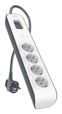 Belkin BSV400vf2M-V2 Grå, Vit 4 AC-utgångar 250 V 2 m