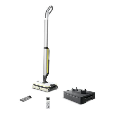 Kärcher FC 7 CORDLESS Elektrisk kost Batteri Tør&våd Poseløs Sort, Hvid, Gul 2,85 At