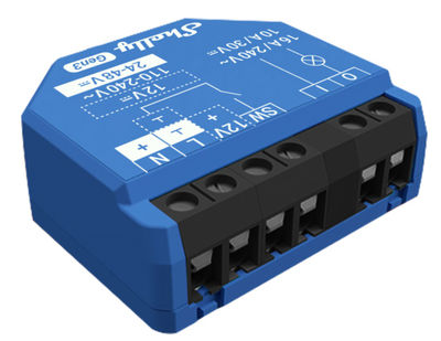 Shelly 1 Gen3 Smart strömställare 1P Blå