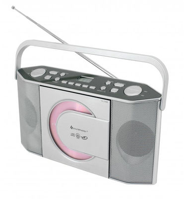 Soundmaster RCD1755SI Bärbart stereosystem Analog UKW Silver MP3-uppspelning