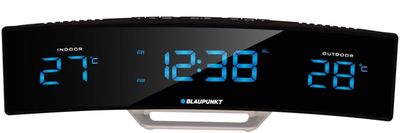 Blaupunkt CR12BK radioapparater Klockradio Digital Svart, Silver