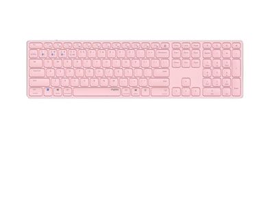 Rapoo E9800M tangentbord Universal Bluetooth QWERTY Rosa