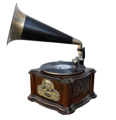 Soundmaster NR917 grammofoner Svart, brons, Brun
