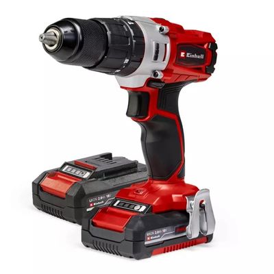 Einhell TE-CD 18/2 18750 RPM utan nyckel 1,45 kg Svart, Röd