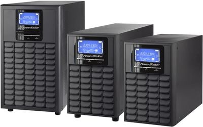 PowerWalker VFI 3000C LCD strömskydd (UPS) Dubbelkonvertering (Online) 3 kVA 2400 W 4 AC-utgångar