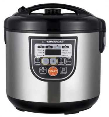 Esperanza EKG011 multicooker 5 l 860 W Svart, Rostfritt stål