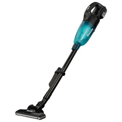 Makita DCL284FZB upprättstående dammsugare och elektrisk sopborste Skaftdammsugare, 2-i-1 Batteri Torr Svart, Turkosblå