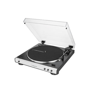 Audio-Technica AT-LP60XBT Remdriven skivtallrik Vit Helautomatisk