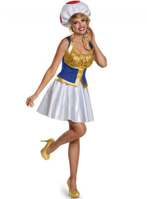 Super Mario Toad kostume til kvinder