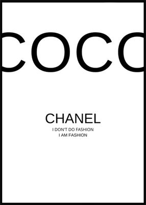 Coco Chanel Plakat
