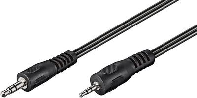 Audioadapterkabel AUX, 3,5 mm til 2,5 mm stereo