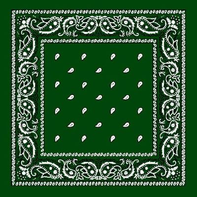Grønn Paisley Bandana