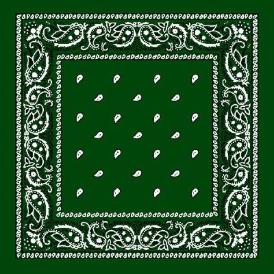 Grønn Paisley Bandana