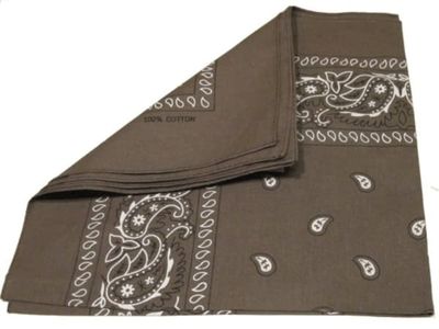 Bandana scarf Paisley brun