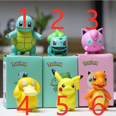 Original Pikachu Pokemon Figurer 8CM Ny Modell