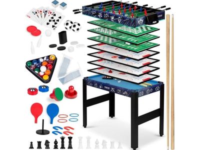 Neo-Sport Multispillebord 12in1, svart 124x59x90 cm (NS-801)