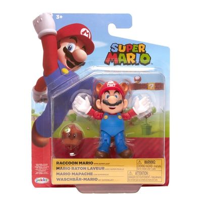 Super Mario Raacoon Mario Action Figur Wave 28