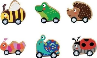 Cass movie Wooden Motorized Car Animals MIX