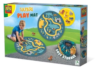 SES Creative Safari play mat and storage bag 2 in 1, Lekematte til babyer, Flerfarget