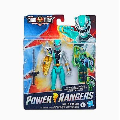 Power Rangers Dino Fury Green Ranger with Sprint Sleeve 15cm Action Figure