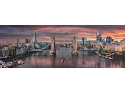 Puslespil Panorama HQC Across the River Thames, 1000 brikker
