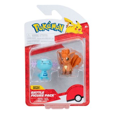 Pokemon First Partner Battle Figure Set Figure 2-Pack Wooper & Vulpix