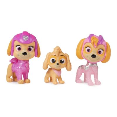 Paw Patrol Mighty Movie Skye Figurer 3 stycken
