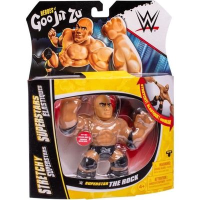 Stretchig figur - GOO JIT ZU WWE - The Rock - 11 cm - Elastisk struktur - 3x stretchig