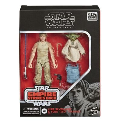 Star Wars Black Series 6 Inch Deluxe Action Figure Exclusive - Luke Skywalker & Yoda (Jedi Training)