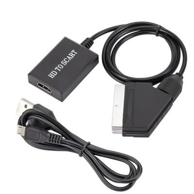 HDMI-Scart-muunnin - 1080p-muunnos ääni- ja videotuen kanssa