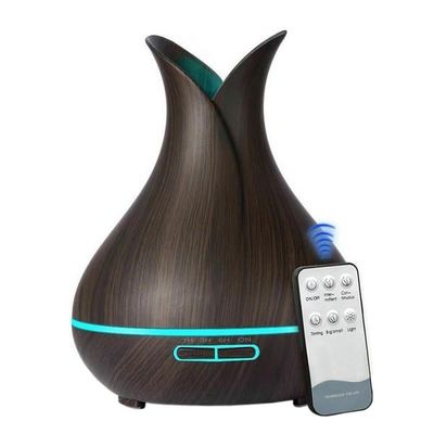 Luftfugter, Aromatherapy Humidifier - Mørkt Træ