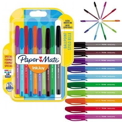 Paper-Mate INKJOY 100 CAP pen /8+2 stk./ PÅ BLISTER 1956751
