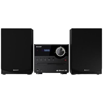 Sharp XL-B517D Kompaktstereo Bluetooth, AUX, DAB+, USB, FM inkl. fjärrkontroll 45 W Svart, Trä