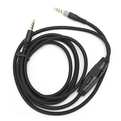 HyperX Cloud hovedtelefonkabel med inline-lydstyrkekontrol, 3,5 mm han til han-lydkabel