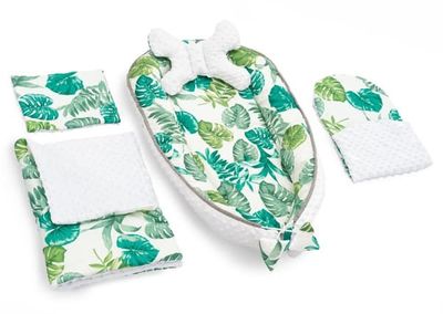 Babynest Til Tremmeseng Jy03 Jungle Leafs 5W1 Grøn TUTUMI 35x35x35cm