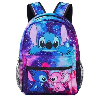 Lilo and Stitch-ryggsäck för skolan, skola, urban, resor, rymlig