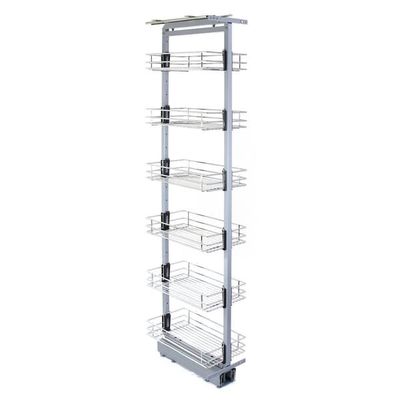 Utdragbart Köksskafferi med Justerbar Höjd– 46 cm (D) x 170-195 cm (H) | Mjuk stängning | MonsterShop
