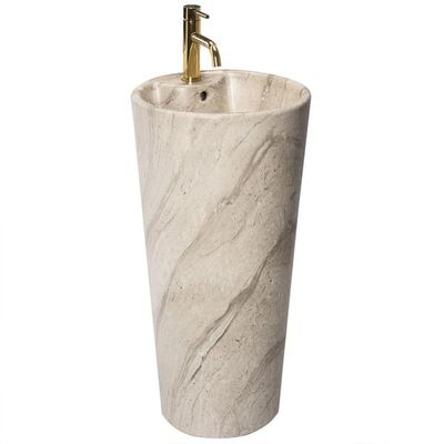 Fritstående Håndvask Blanka Natural Matt Beige REA 40x40x85cm