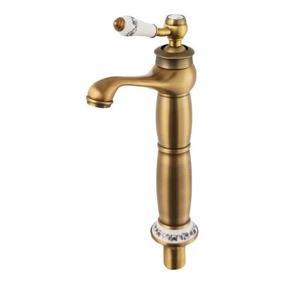 Guld Badrumsblandare, Vintage Design, Lätt Installation,Guld