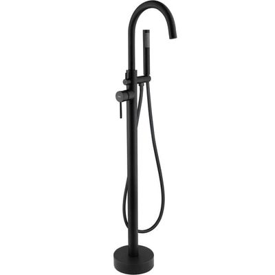 Badekarsarmatur Lungo Sort REA 26x15x110,5cm